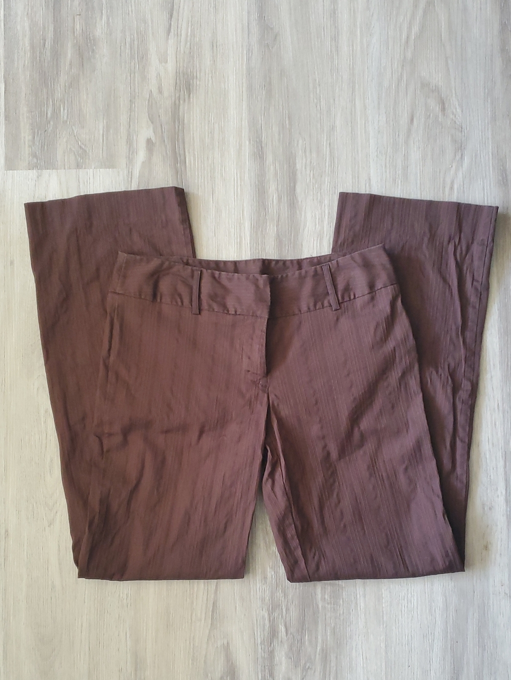 5/$35💐 Size 10 - Chocolate Brown Pinstripe Trousers - GEORGE